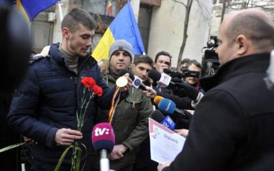 Igor Dodon a primit premiul „Unionistul Anului”! Vezi ce flashmob inedit au organizat unioniștii