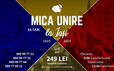 Unioniștii de pe ambele maluri ale Prutului sunt așteptați la Iași să marcheze 160 de ani de la Mica Unire